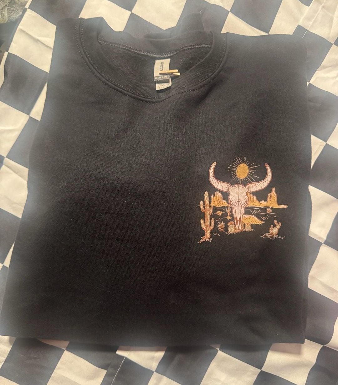 Gildan Heavy Blend Wild Ones Sweatshirt Size L Black 5
