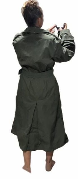 Vintage 70s US ARMY trench Raincoat 40S Halloween 13
