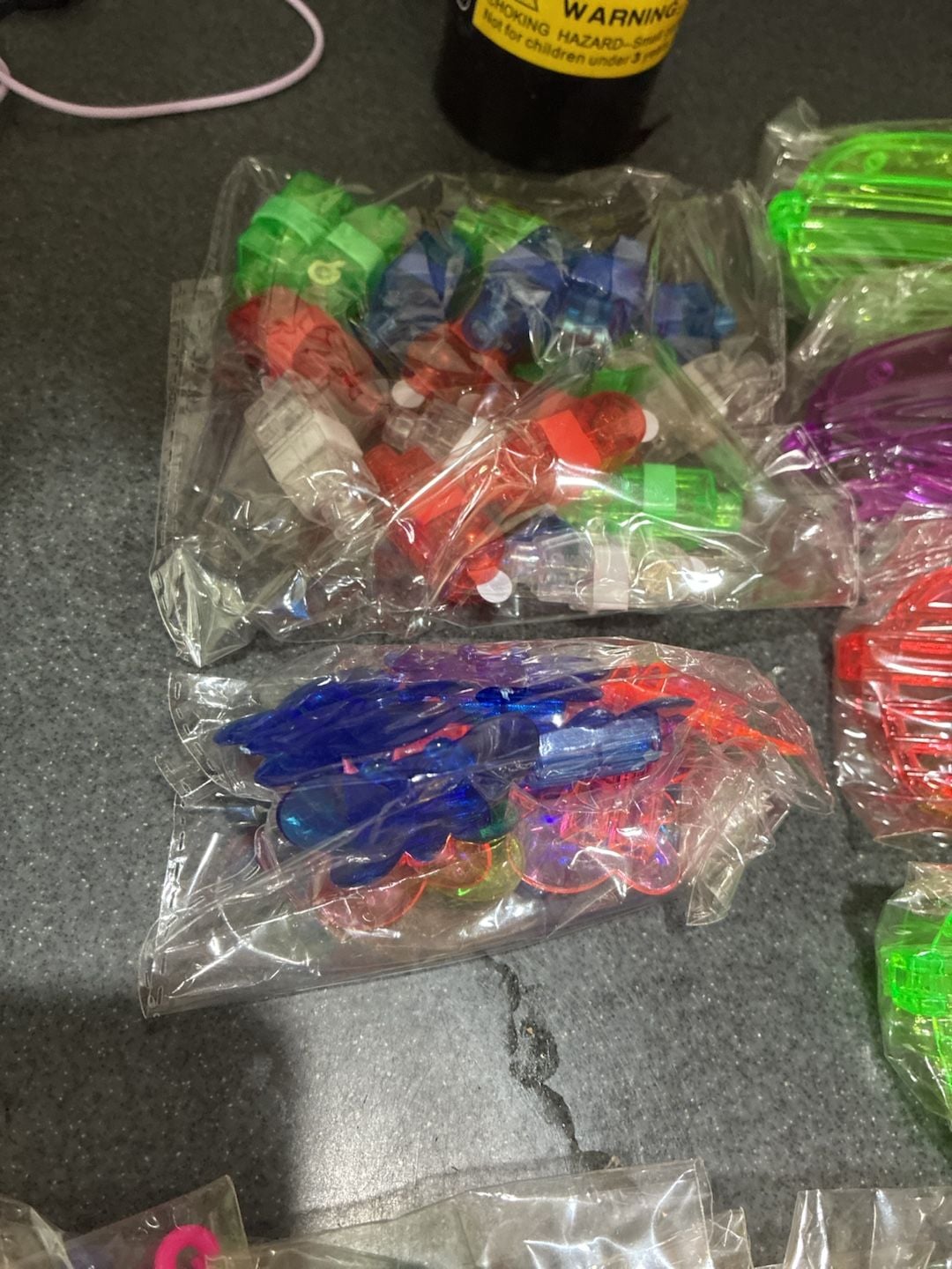 Party Favor Assortment LED Light Up Toys Slingshot Helicopters Shutter Glasses 3