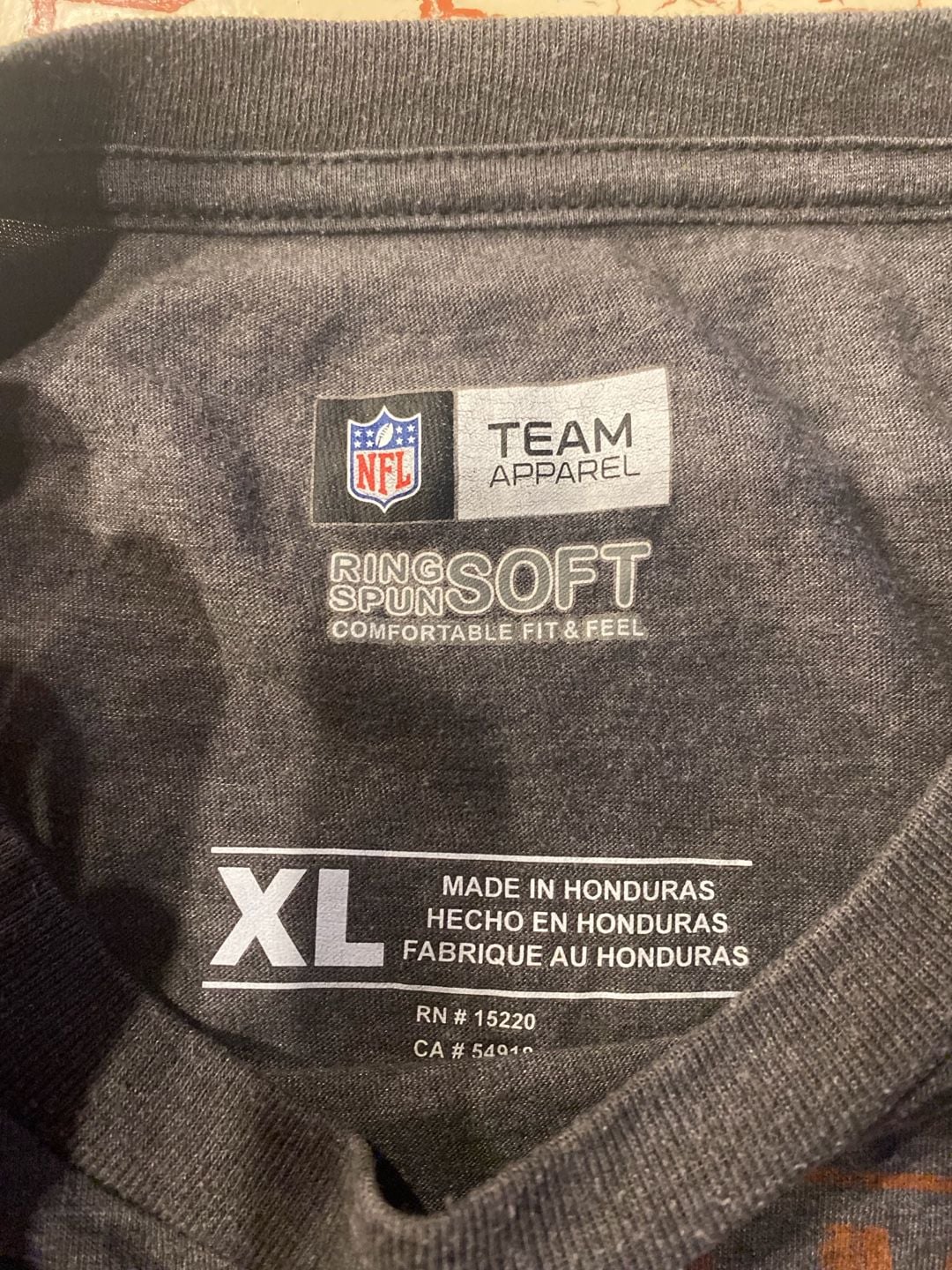 NFL Team Apparel Cincinnati Bengals T-Shirt Size XL Gray Welcome To The Jungle 3