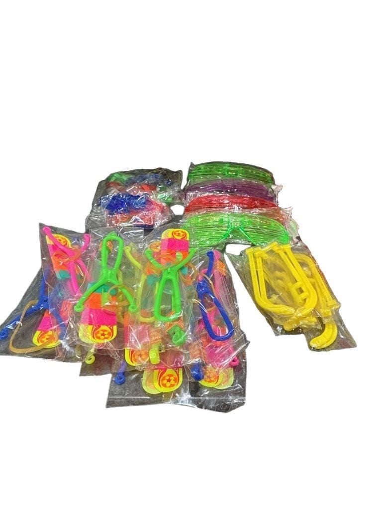Party Favor Assortment LED Light Up Toys Slingshot Helicopters Shutter Glasses 1