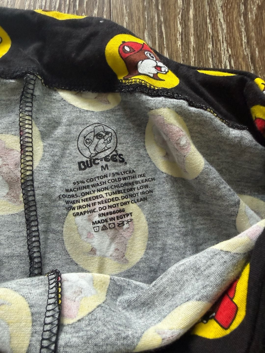 Buc-ee's Black Pajama Pants Size M 4