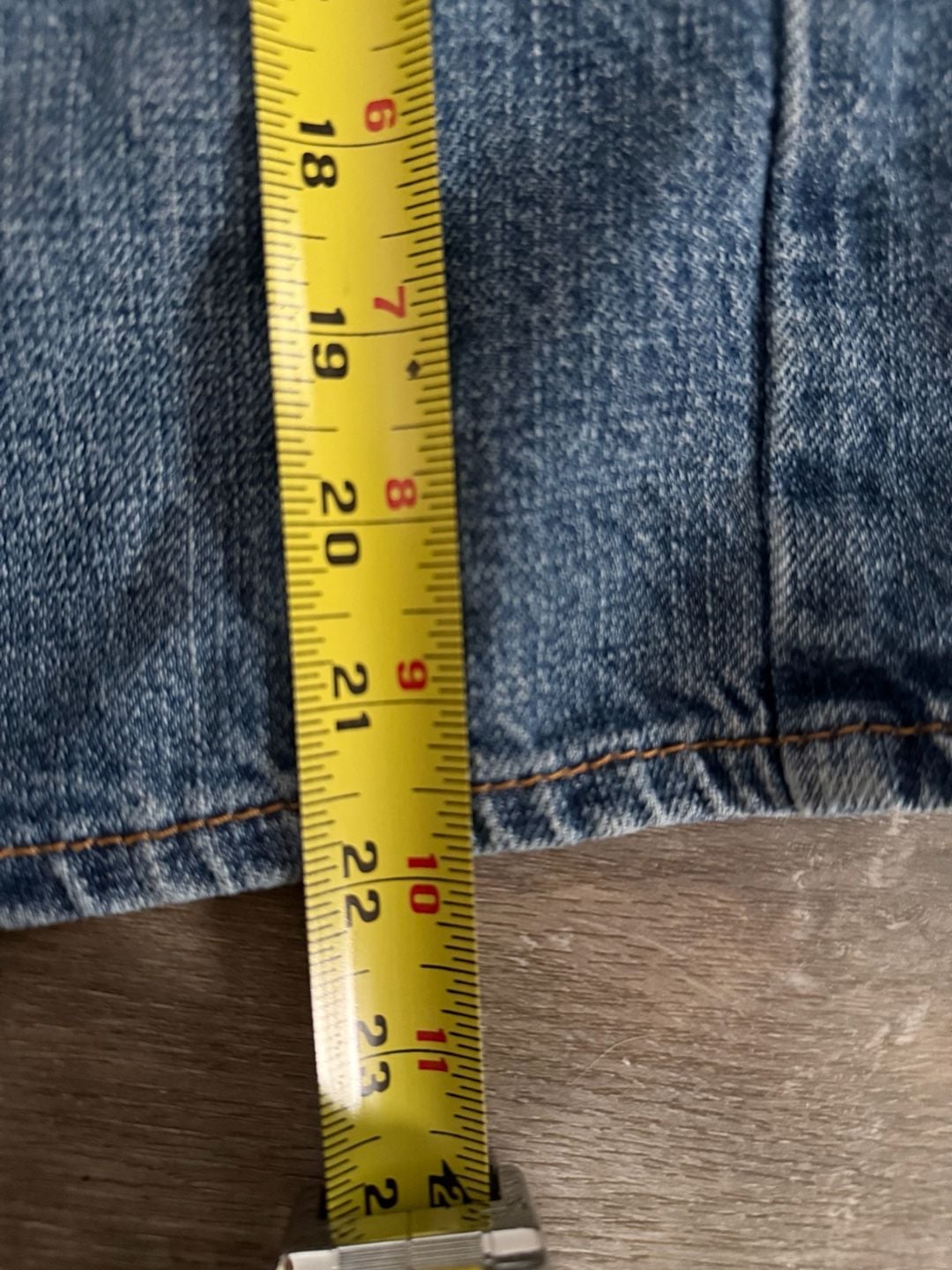 Levi's 505 Denim Shorts Size 38 Blue Regular Fit Cotton Jorts 10