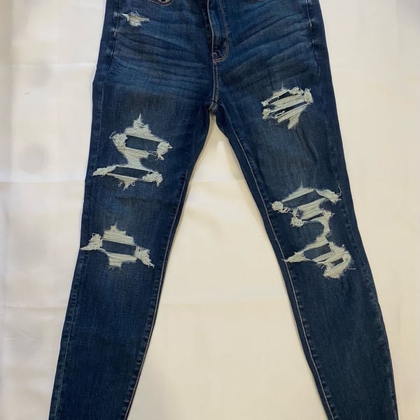American Eagle Next Level Stretch Jeans Size 12 Distressed Skinny