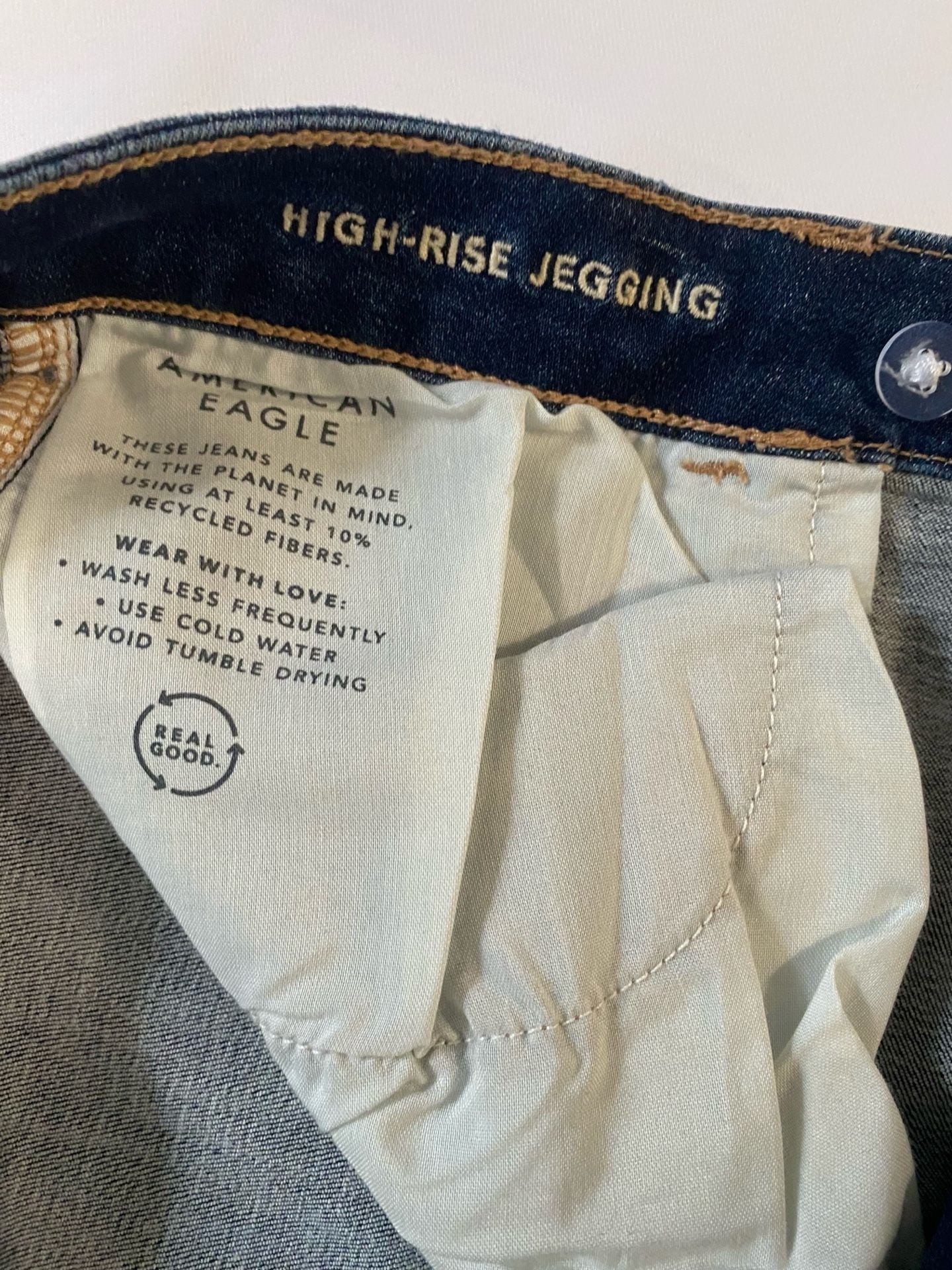 American Eagle Next Level Stretch Jeans Size 12 Distressed Skinny 8