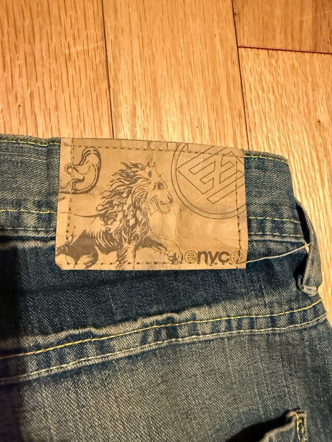 Vintage Y2K Encye Jeans Size 38  Embroidered Denim Blue 7