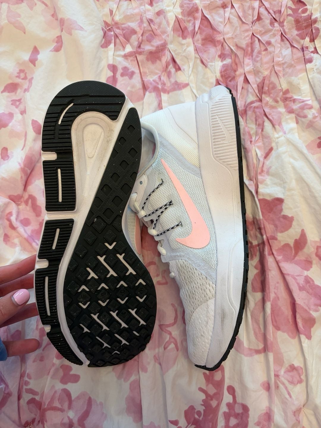 Nike Zoom Span 3 Size 9 White Pink Running Shoes CQ9267-105 6