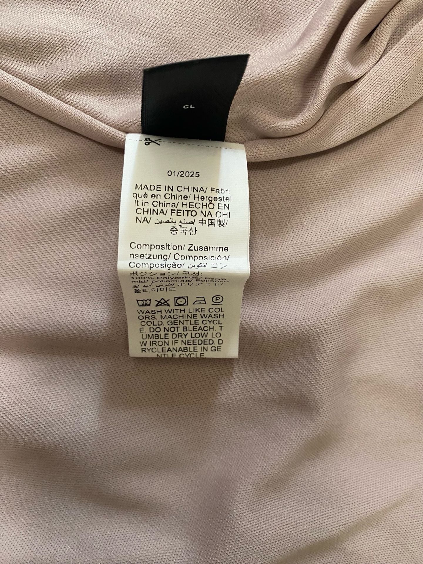 DAZY Mesh Cami Dress Brown Pink Bow Tie-Dye 8