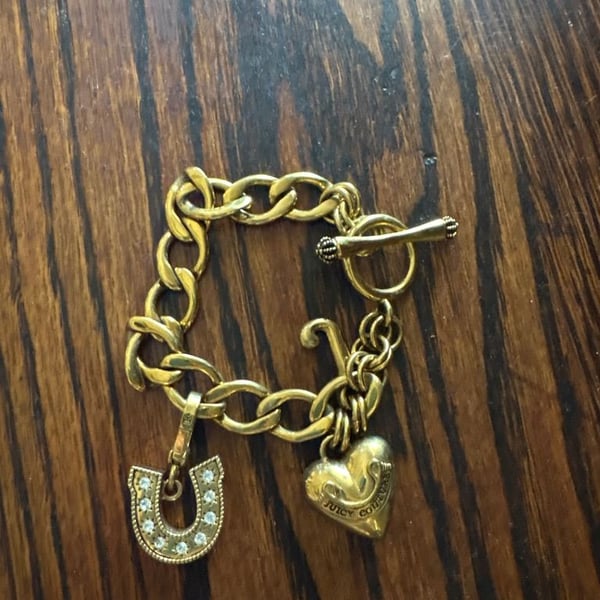 Juicy Couture Gold Charm Bracelet
