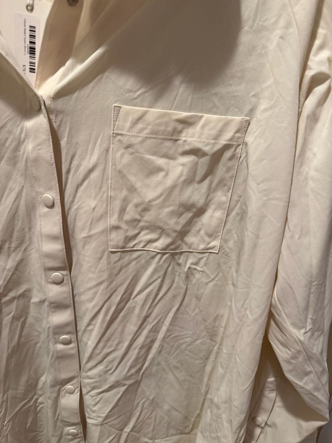 Z Supply Active Game Match Nylon Shirt Size L Cream 3