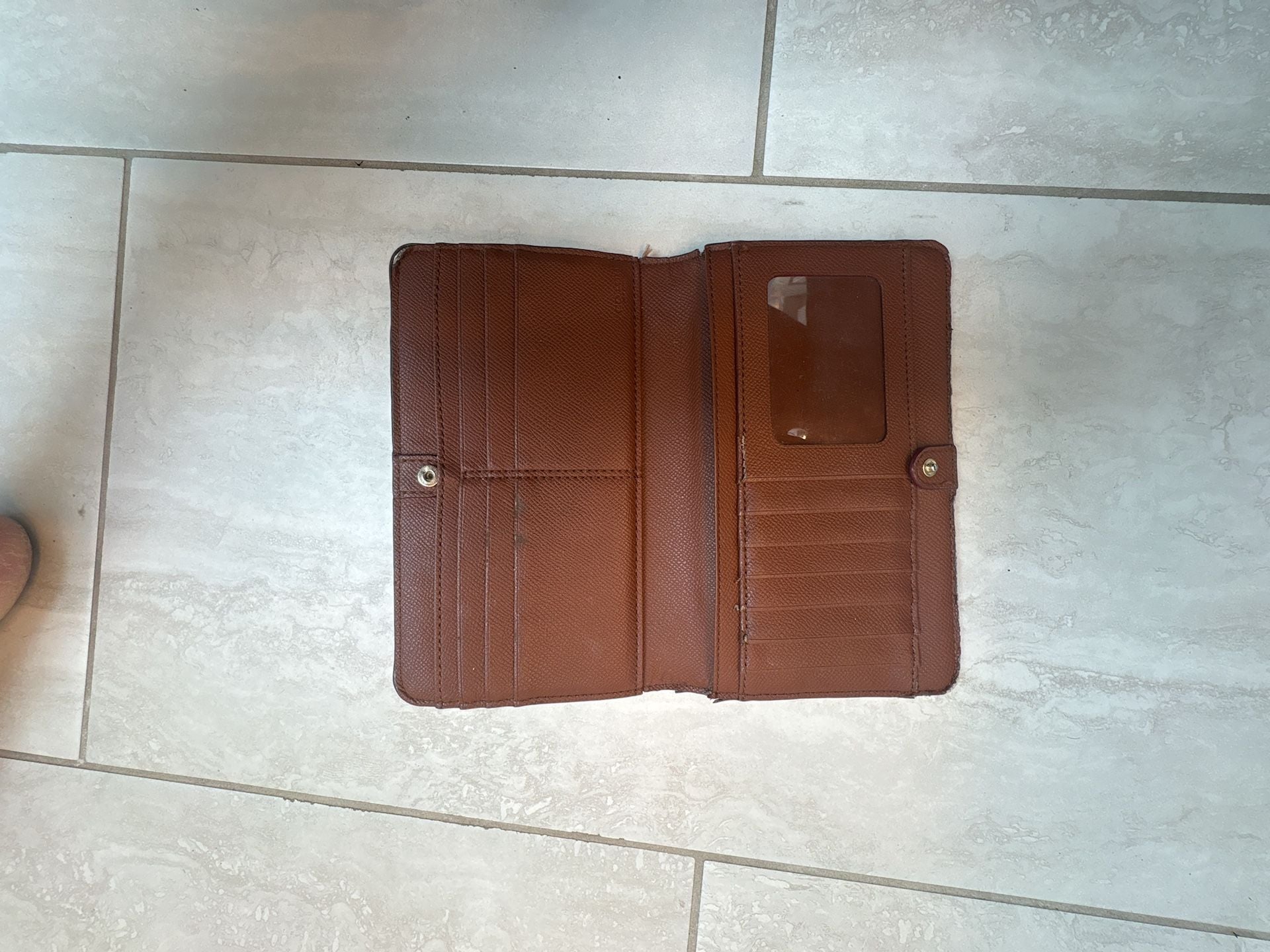 Coach Signature Slim Envelope Wallet Brown Coated Canvas 3