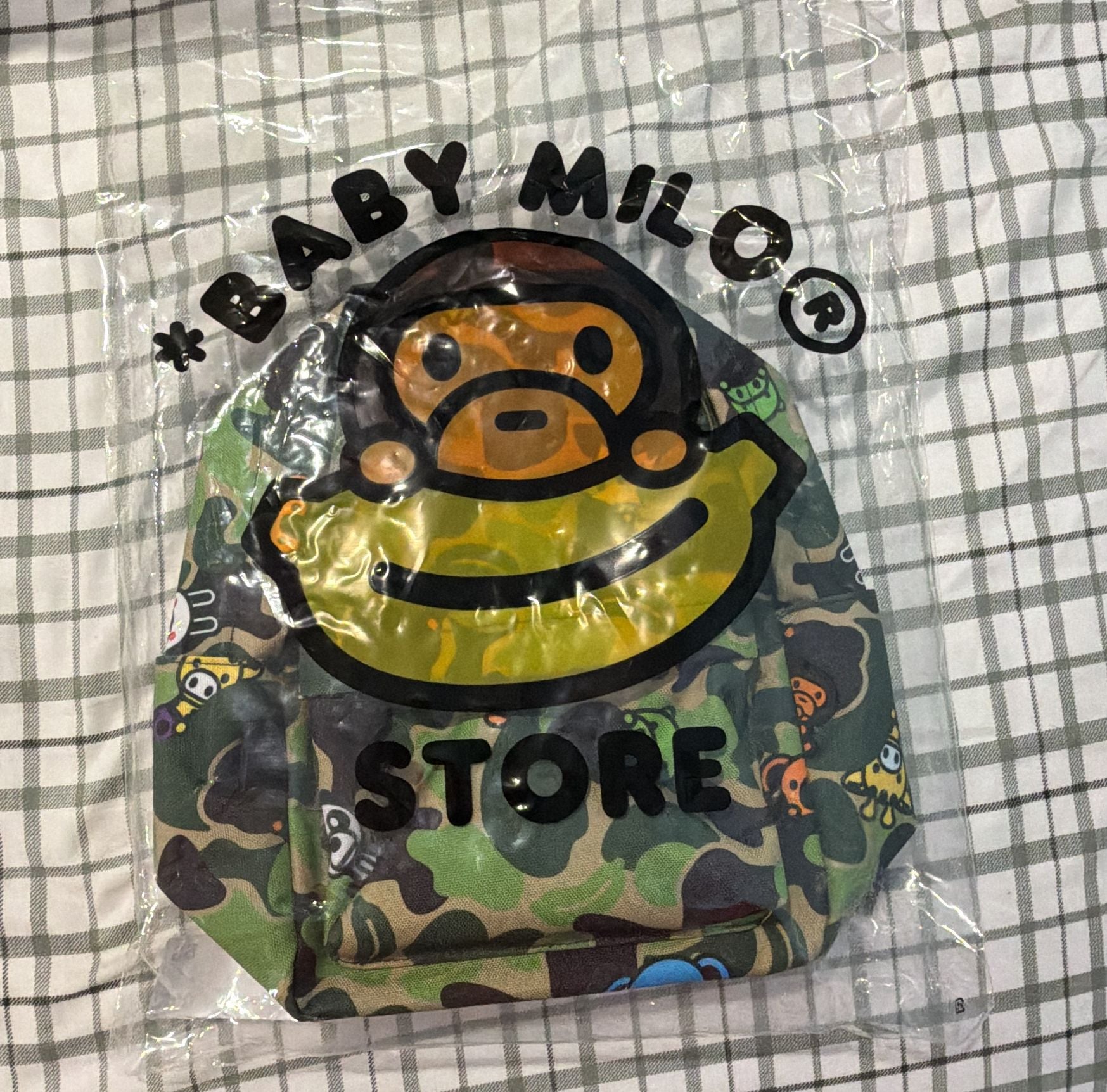 A Bathing Ape Baby Milo Camo Small Backpack Green Black BRAND NEW 2
