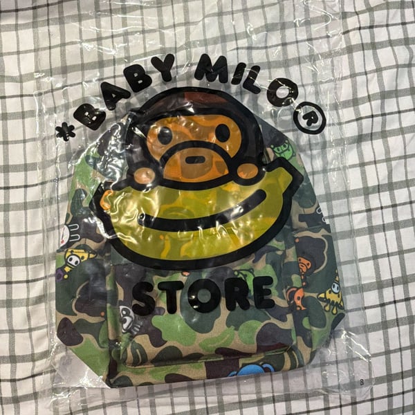 A Bathing Ape Baby Milo Camo Small Backpack Green Black BRAND NEW