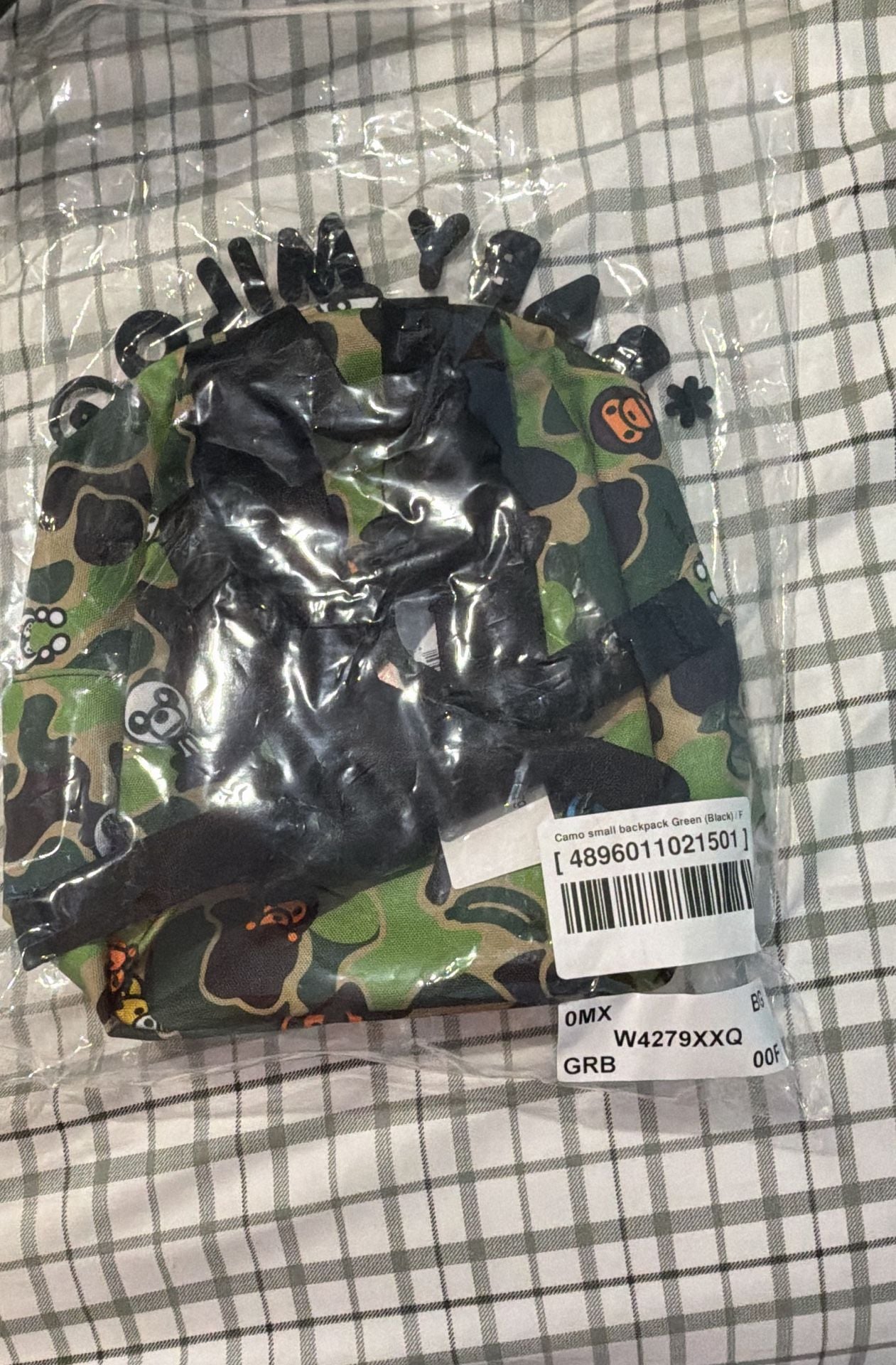 A Bathing Ape Baby Milo Camo Small Backpack Green Black BRAND NEW 3