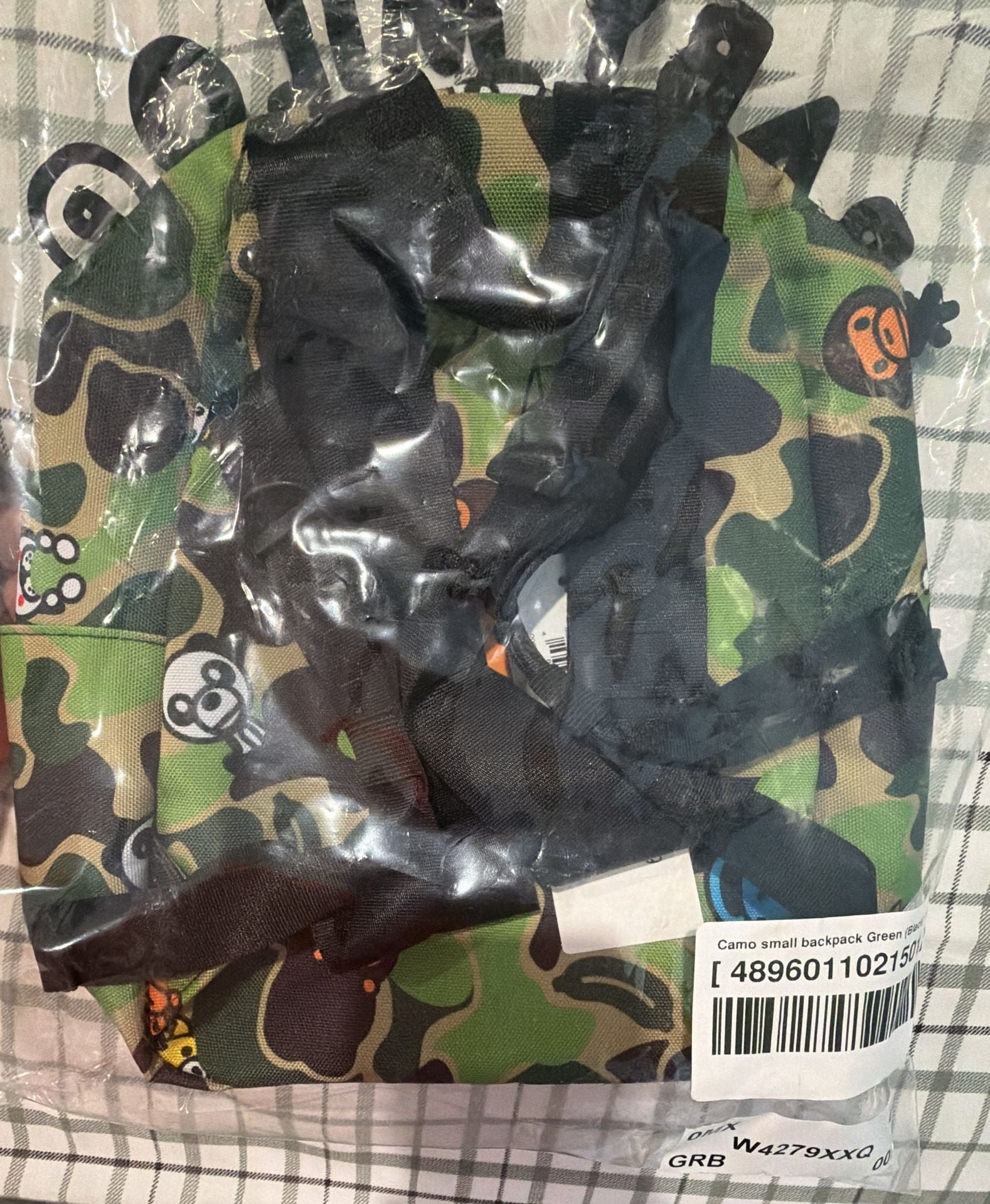 A Bathing Ape Baby Milo Camo Small Backpack Green Black BRAND NEW 4