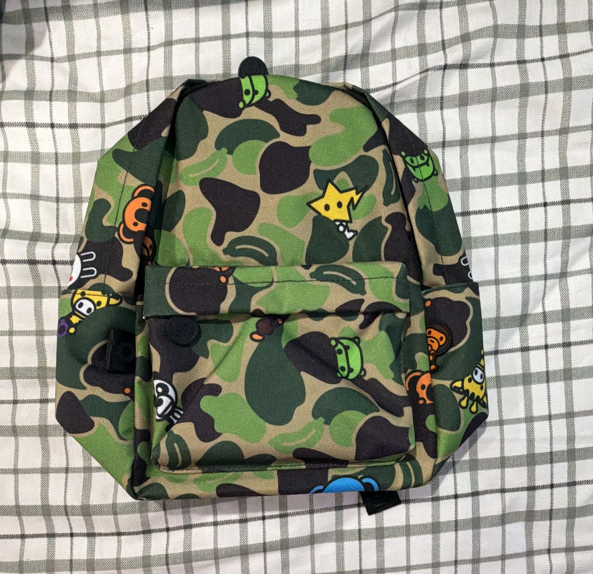 A Bathing Ape Baby Milo Camo Small Backpack Green Black BRAND NEW 6