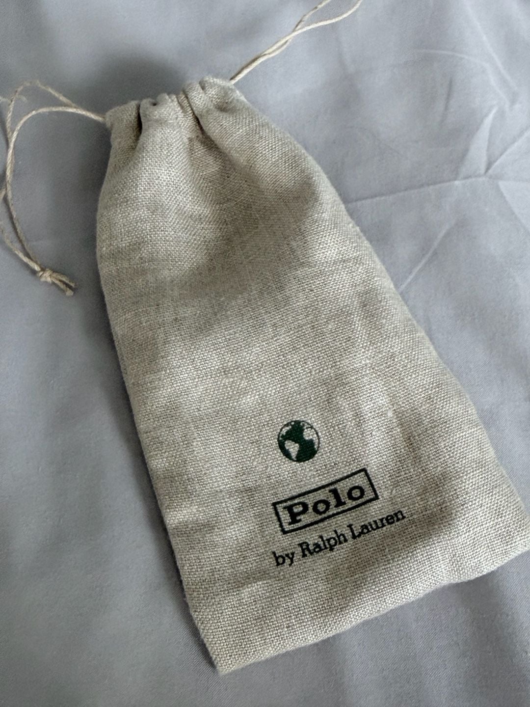 Polo By Ralph Lauren Drawstring Dust Bag Small Beige Linen 2