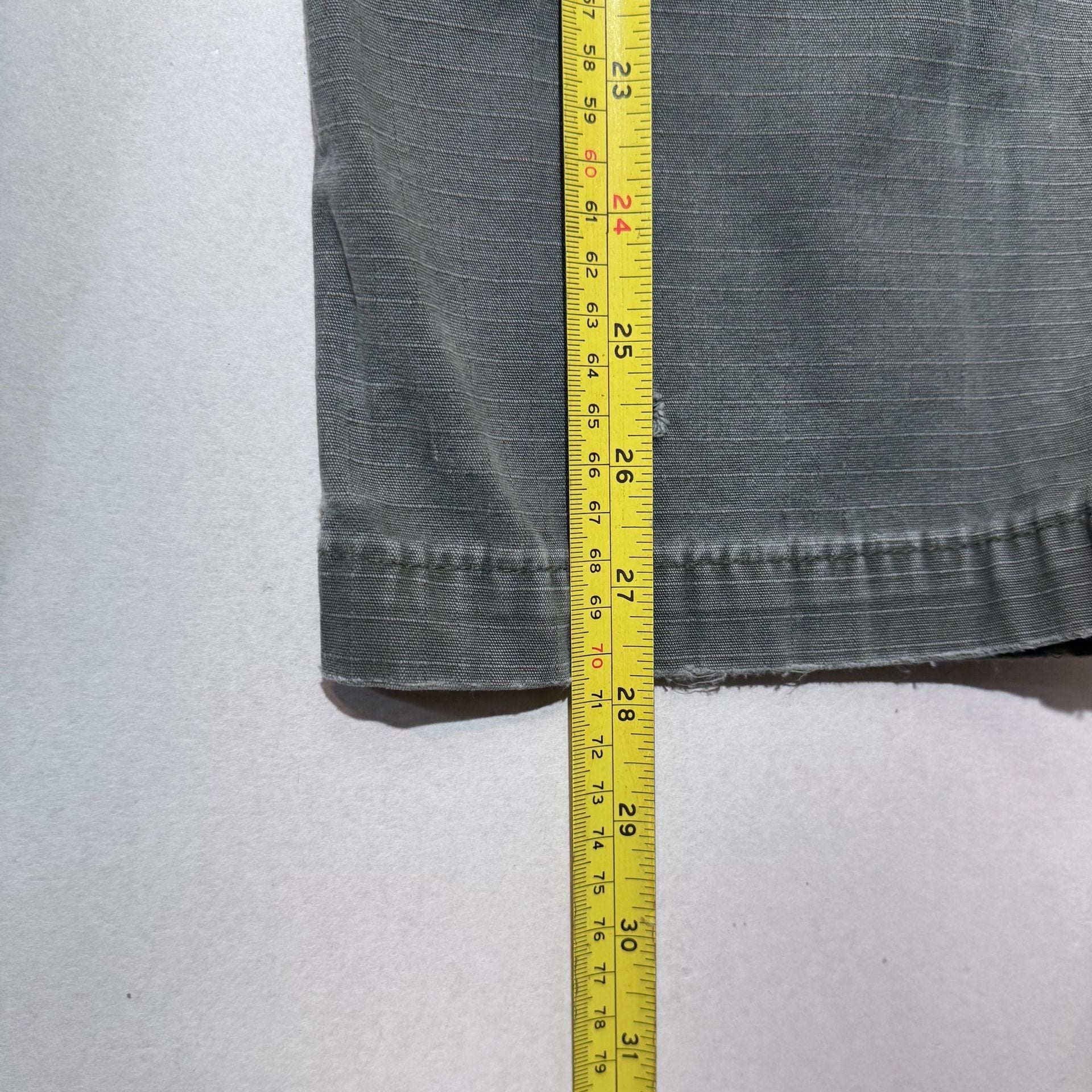 Distressed Carhartt Double Knee Relaxed Fit Cargo Pants Olive Green Sz 32x30 9