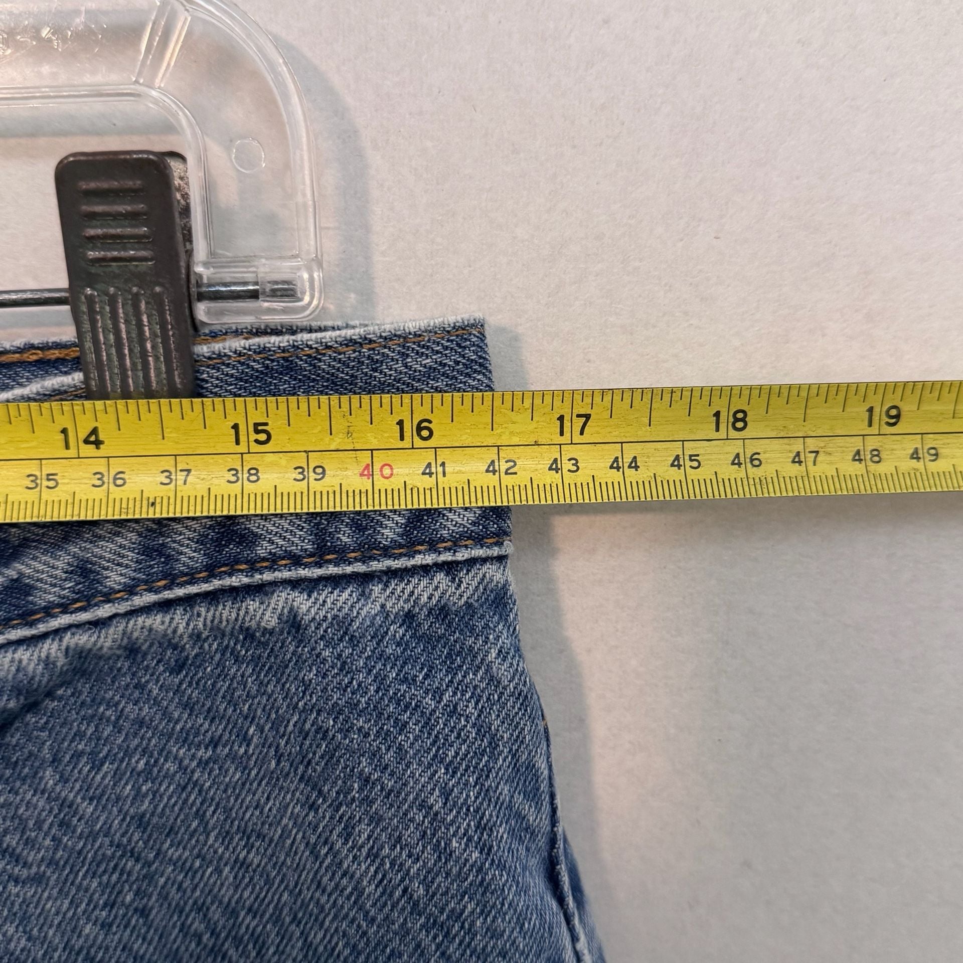 Vintage 90’s Levi's 505 Straight Jeans 34x32 Blue Denim Regular Fit Made in USA 7