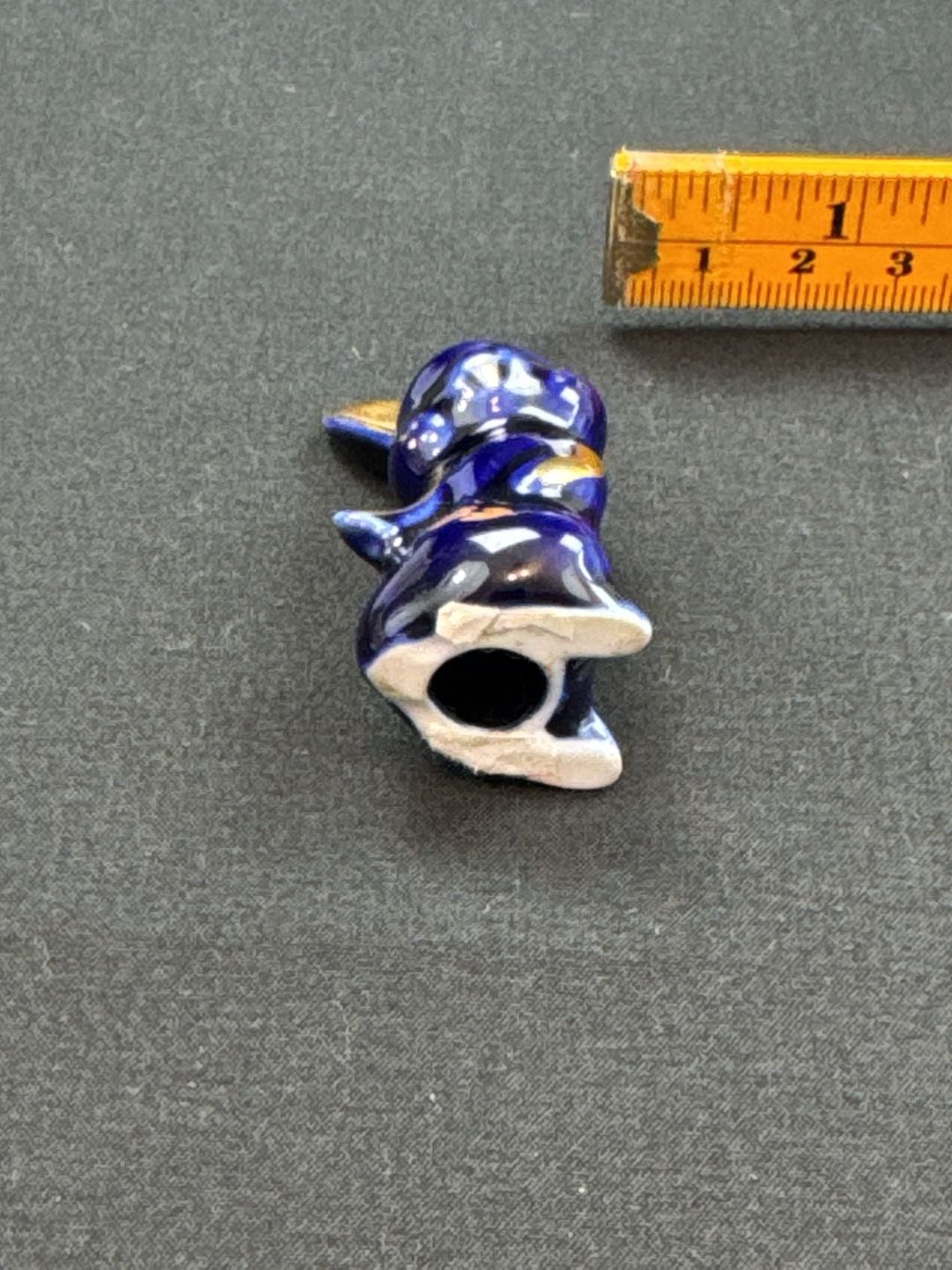 Limoges France Cobalt Blue Gold Gilt Rabbit Figurine 6