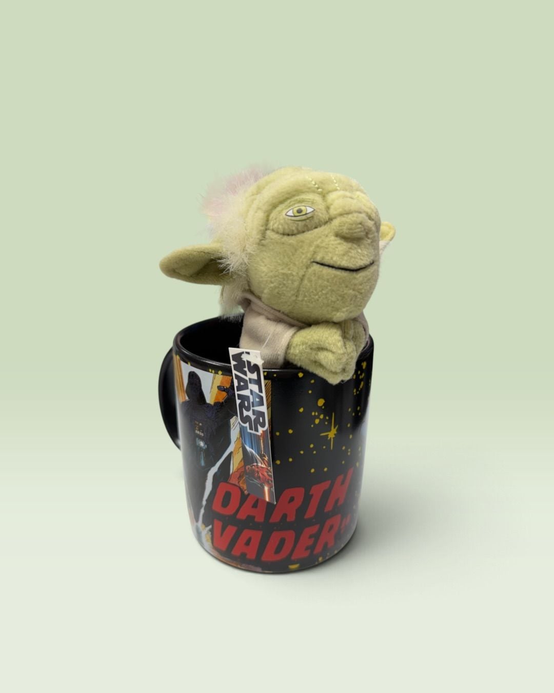 Star Wars Darth Vader Coffee Mug with Yoda Plush Set 1