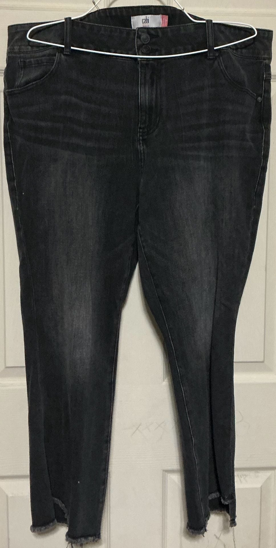 Cabi Jeans Black Denim Skinny Pants Size 18 2