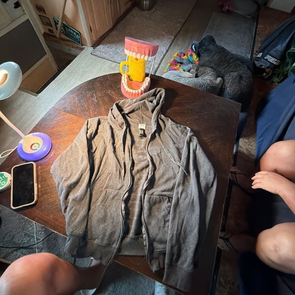 Mission Ridge Zip-Up Hoodie Size L Gray