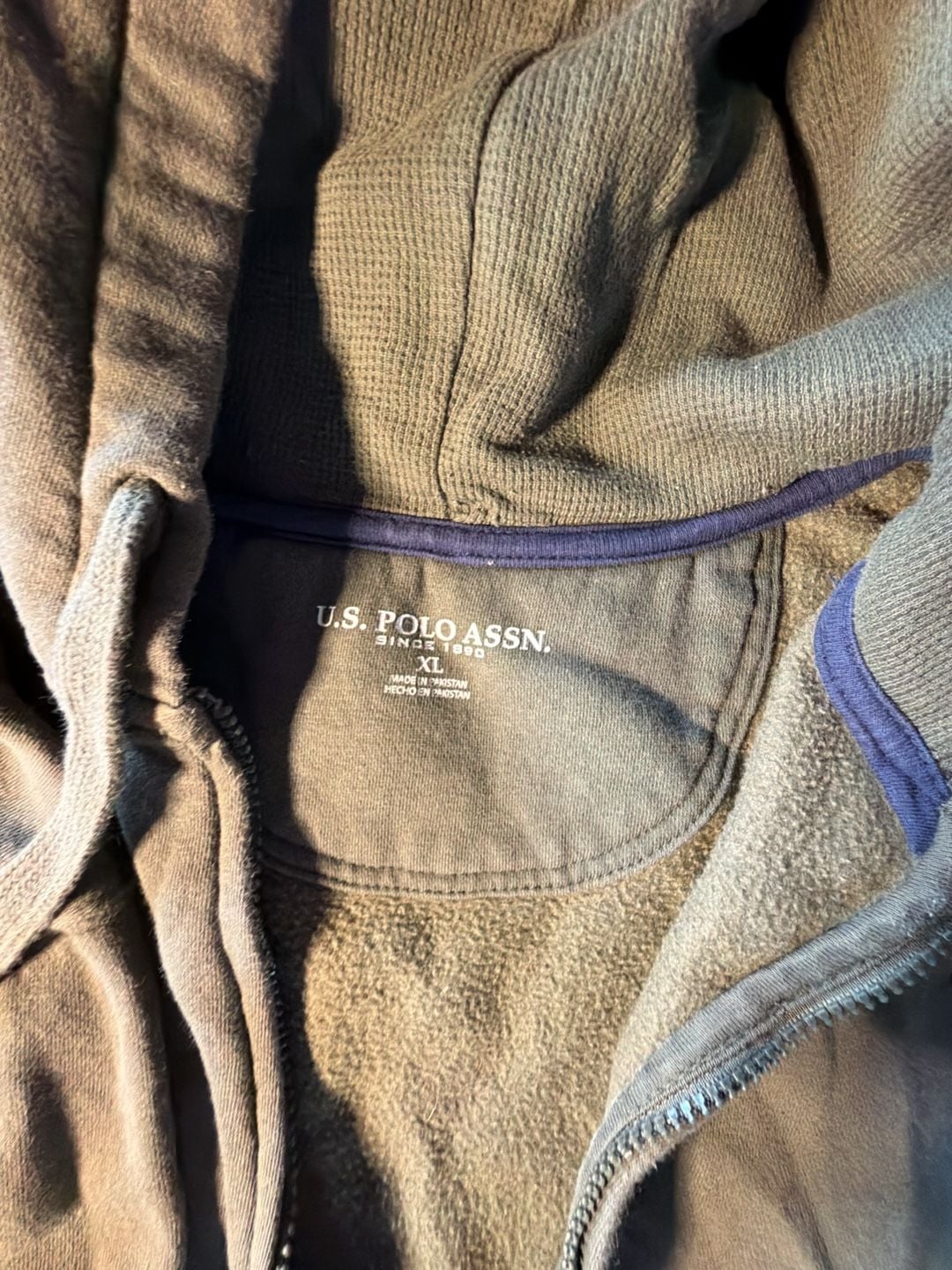 U.S. Polo Assn. Zip Up Hoodie Size XL Green 7