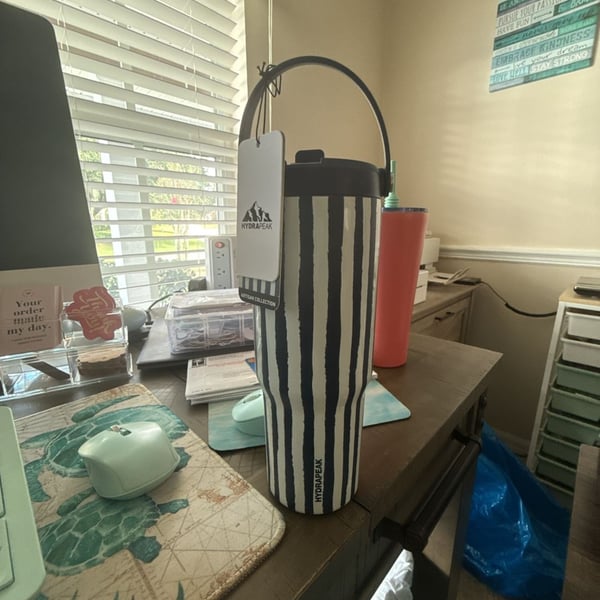 Hydrapeak Artisan Collection Tumbler 40 oz Navy Stripe