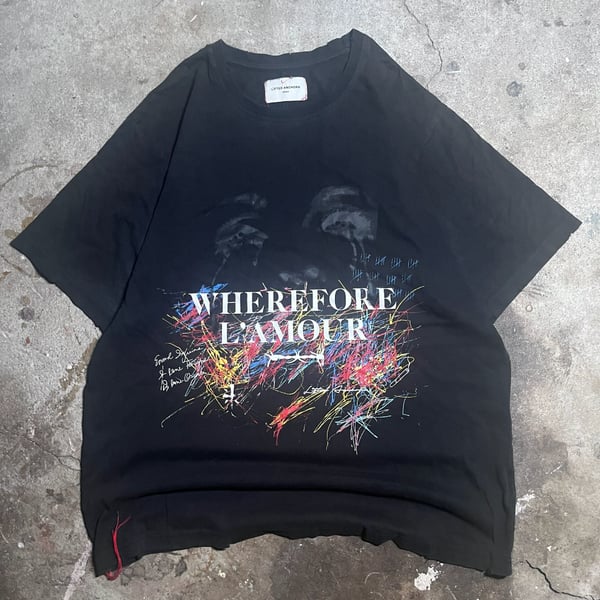 Lifted Anchors Wherefore L'Amour T-Shirt Size Medium Black