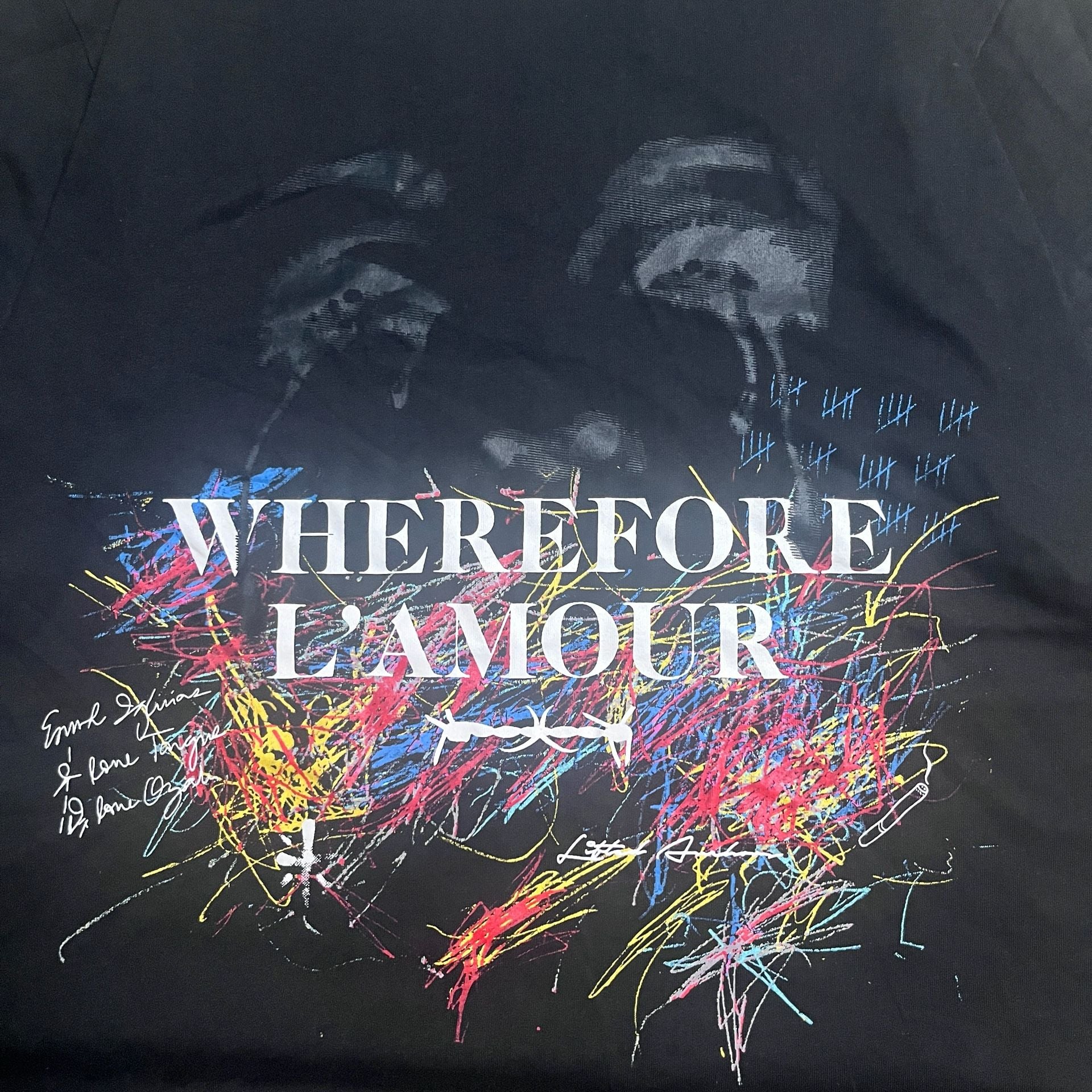 Lifted Anchors Wherefore L'Amour T-Shirt Size Medium Black 3