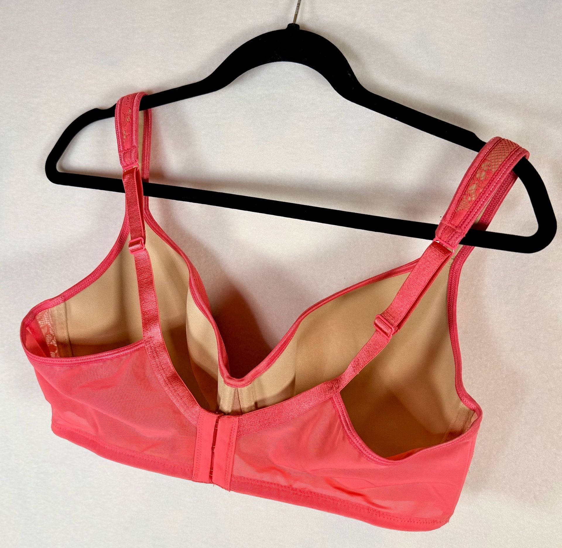 Cacique by Lane Bryant Women's Full Coverage Bra 40DD, Lightly Lined, Coral 6
