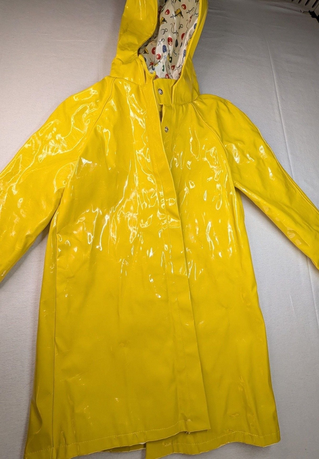 Kids Coraline Raincoat Size L Yellow Costume Slicker Jacket 2