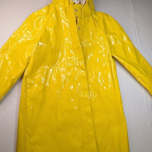Kids Coraline Raincoat Size L Yellow Costume Slicker Jacket
