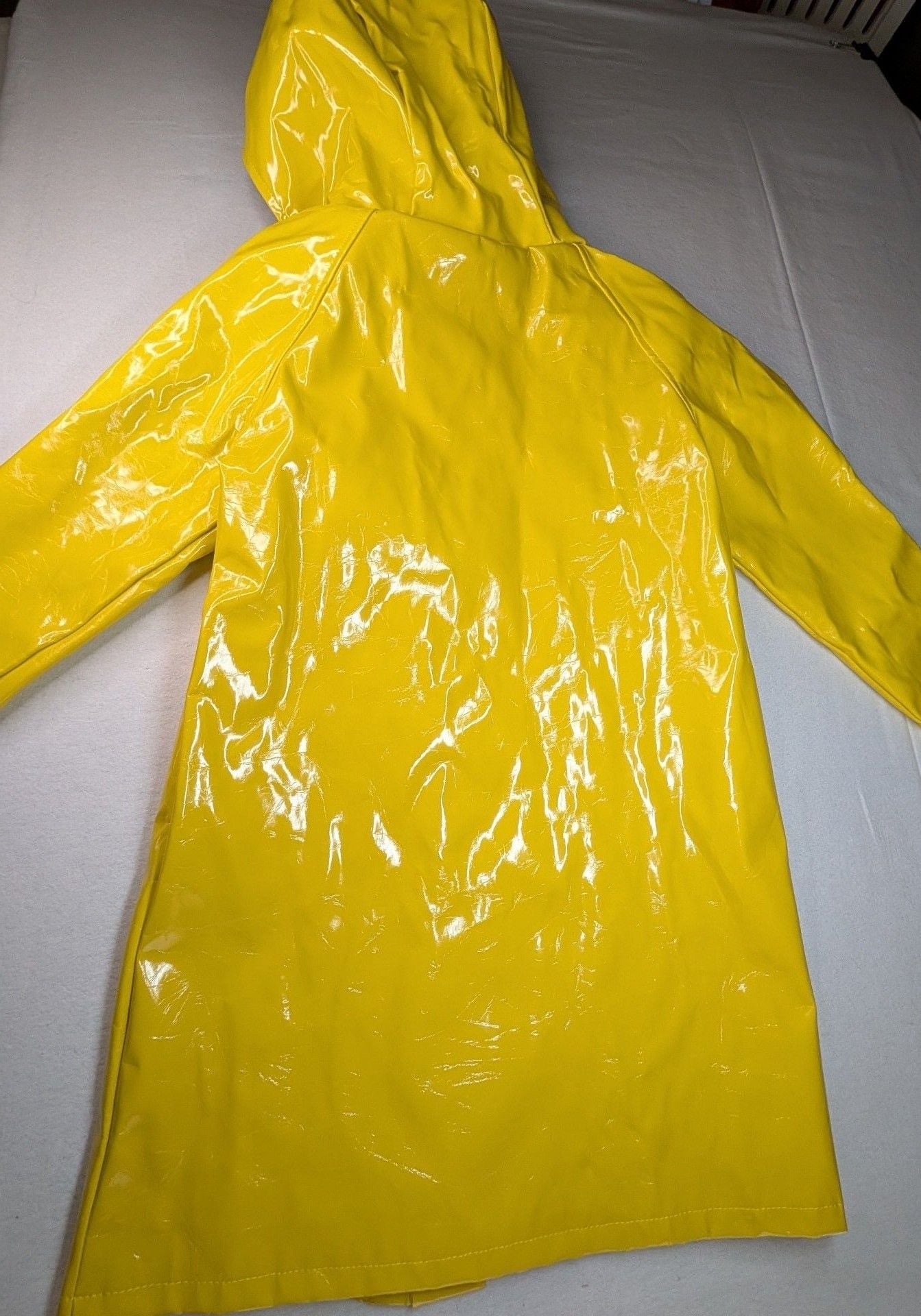 Kids Coraline Raincoat Size L Yellow Costume Slicker Jacket 3
