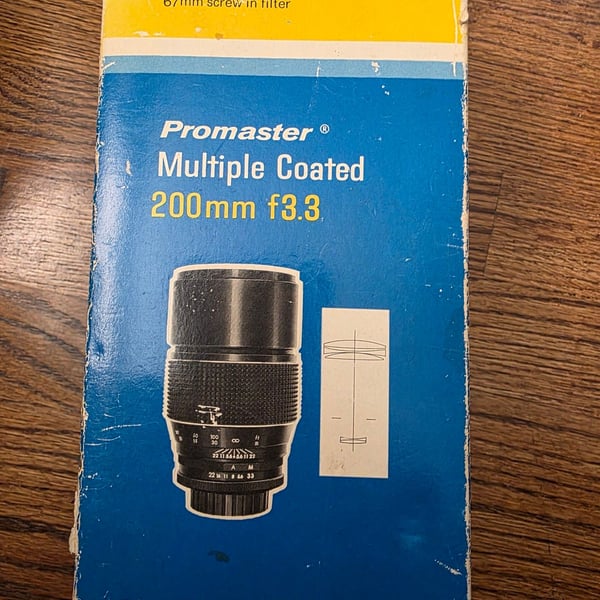 Promaster Multiple Coated 200mm f3.3 Camera Lens