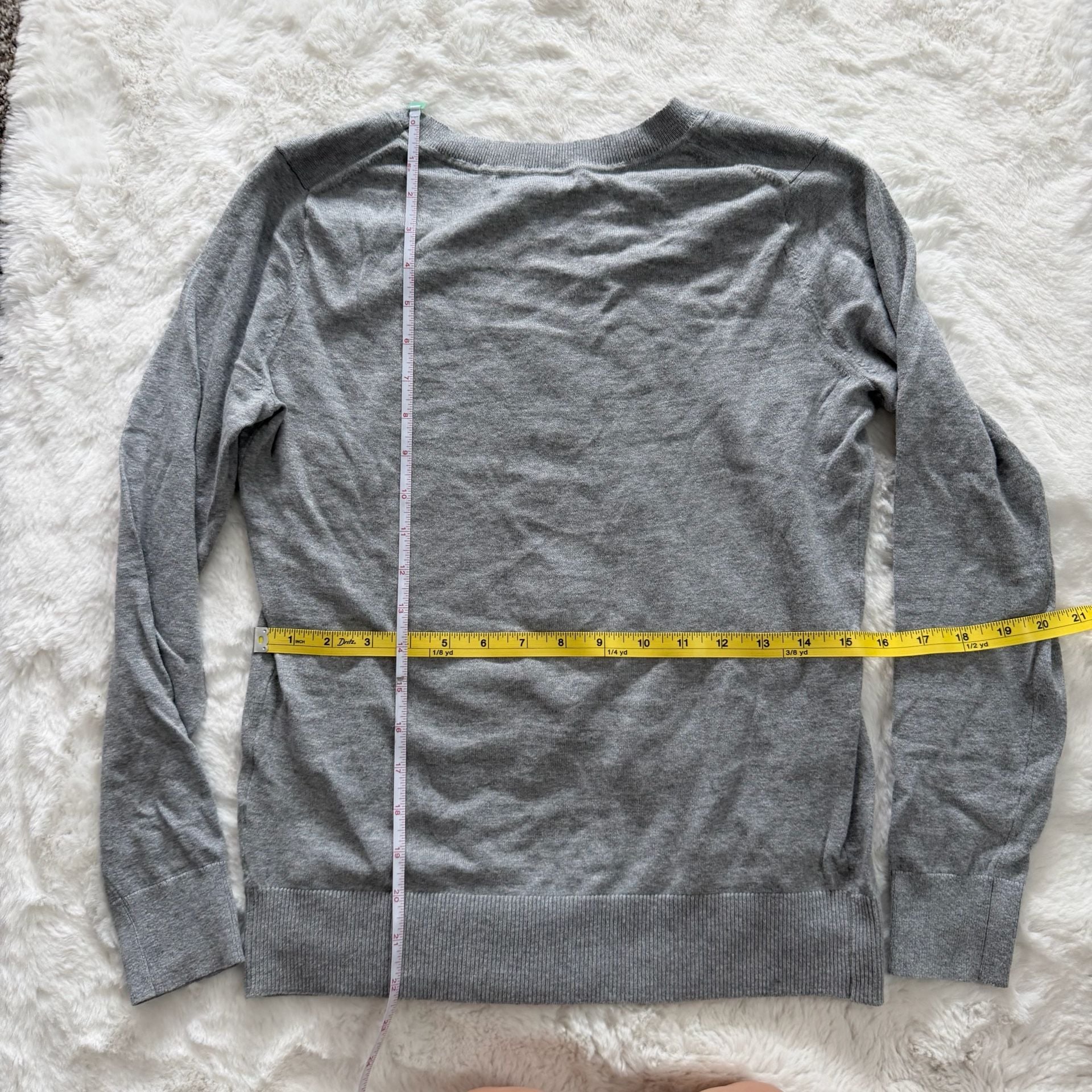 Banana Republic Bulldog Sweater Size XS Gray Frenchie Dog Graphic Pullover 9