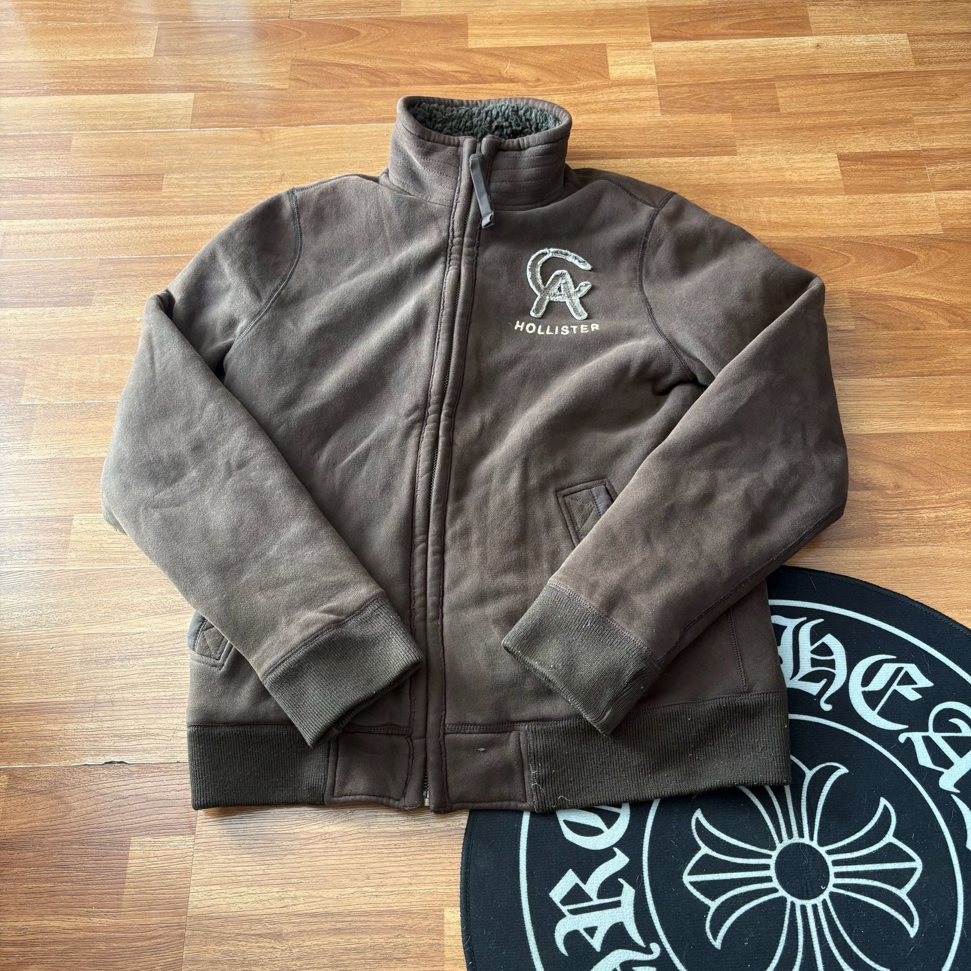 Y2K Hollister Cabrillo Beach Jacket Brown XL 2