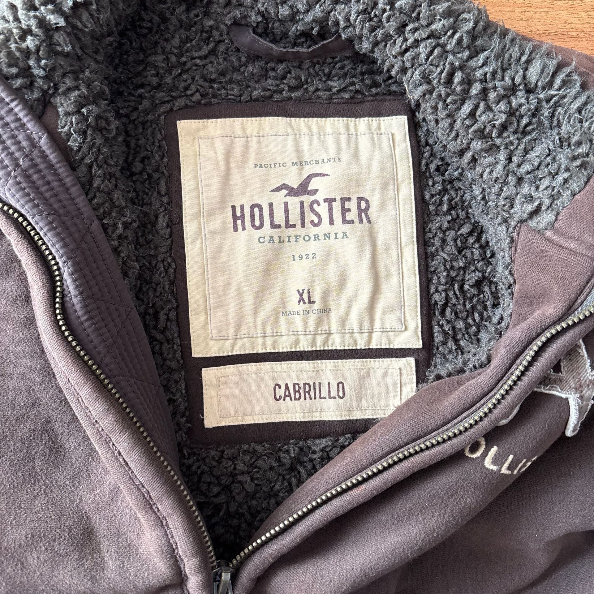 Y2K Hollister Cabrillo Beach Jacket Brown XL 4