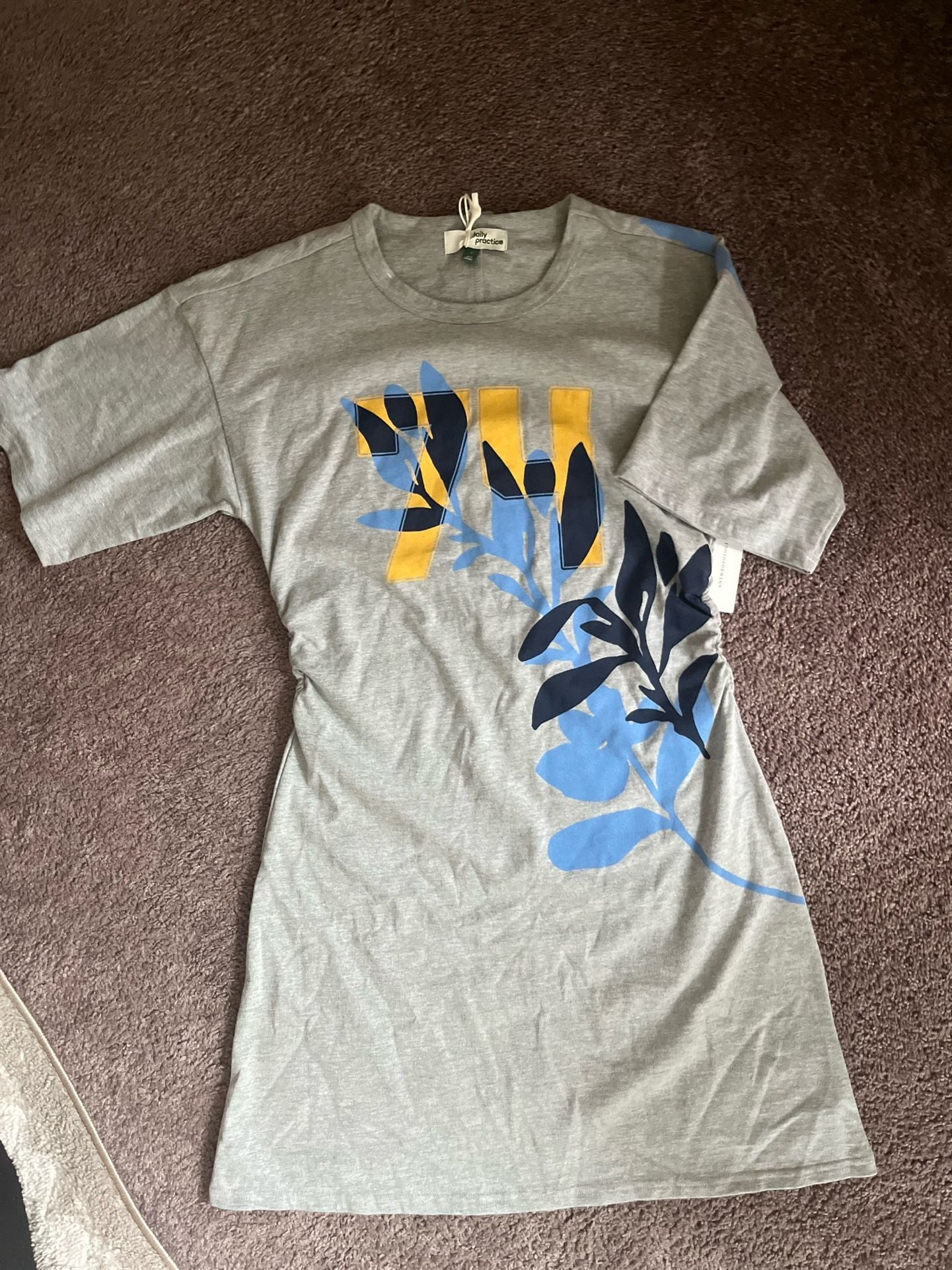 Anthropologie Daily Practice Short-Sleeve Mini T-Shirt Dress 2