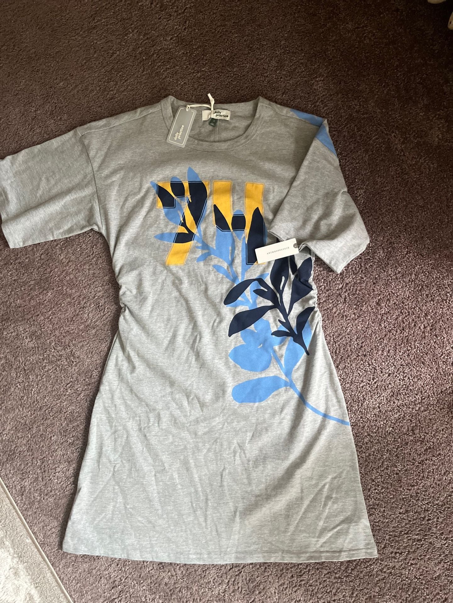 Anthropologie Daily Practice Short-Sleeve Mini T-Shirt Dress 5