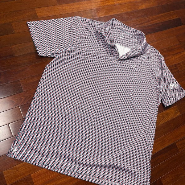 Rhoback USA Map Print Performance Golf Polo Men’s XXL