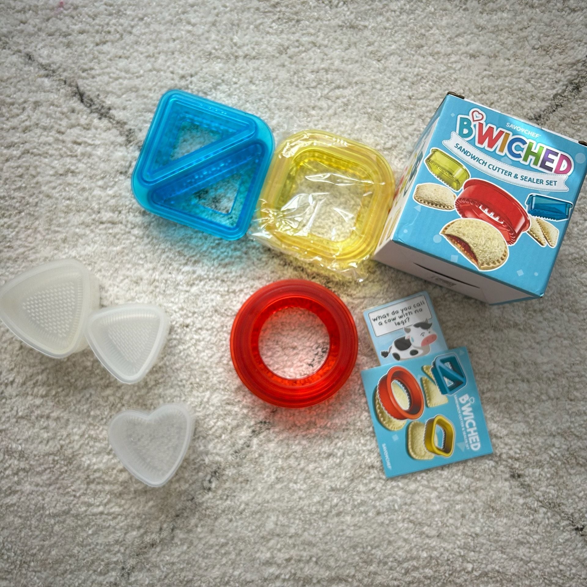 B'Wiched Sandwich Cutter & Sealer Set + Rice Ball Molds Kids Lunch Bundle 1