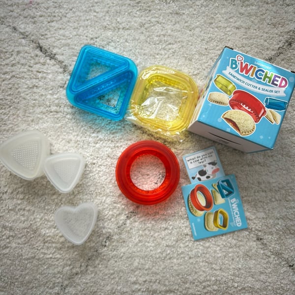 B'Wiched Sandwich Cutter & Sealer Set + Rice Ball Molds Kids Lunch Bundle