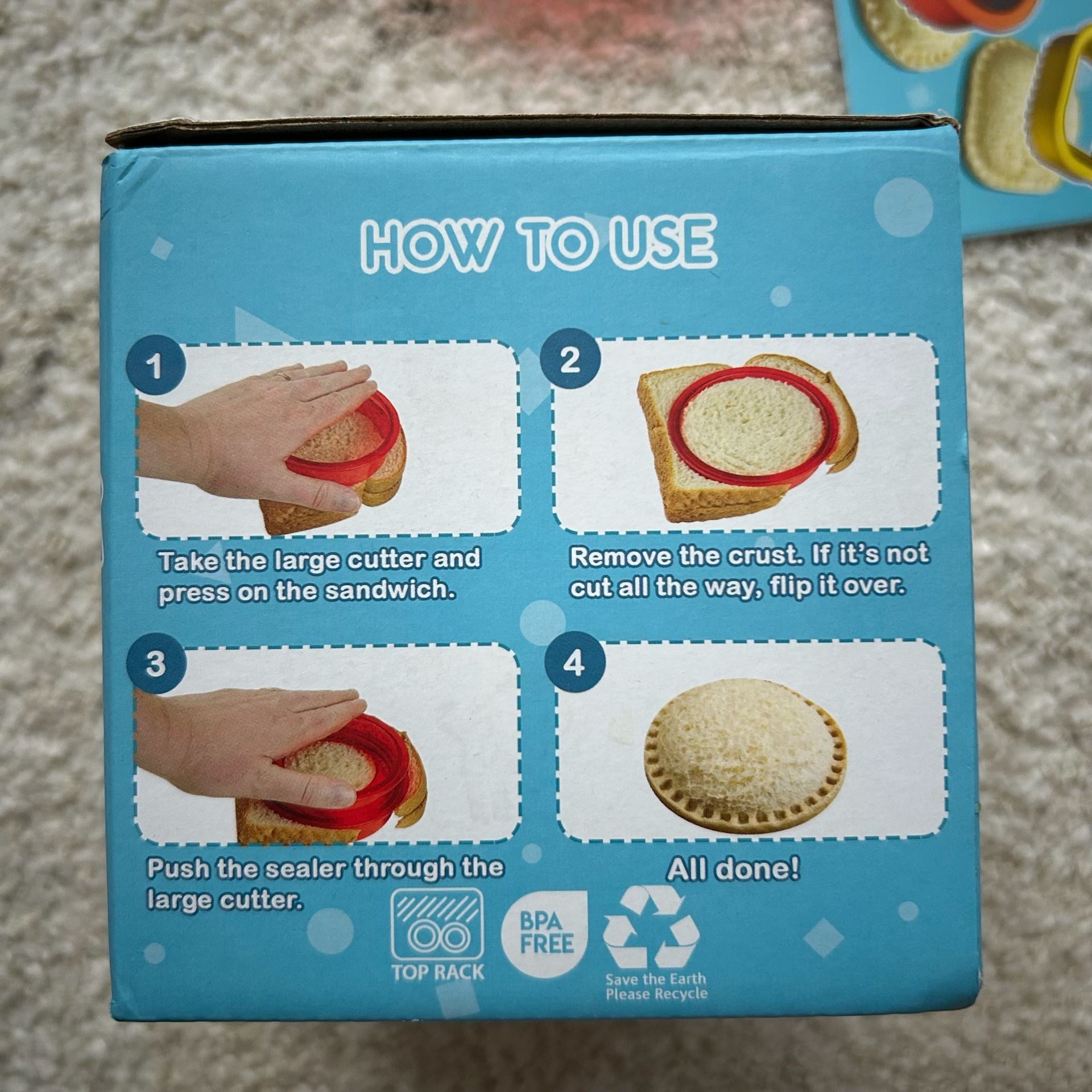 B'Wiched Sandwich Cutter & Sealer Set + Rice Ball Molds Kids Lunch Bundle 5