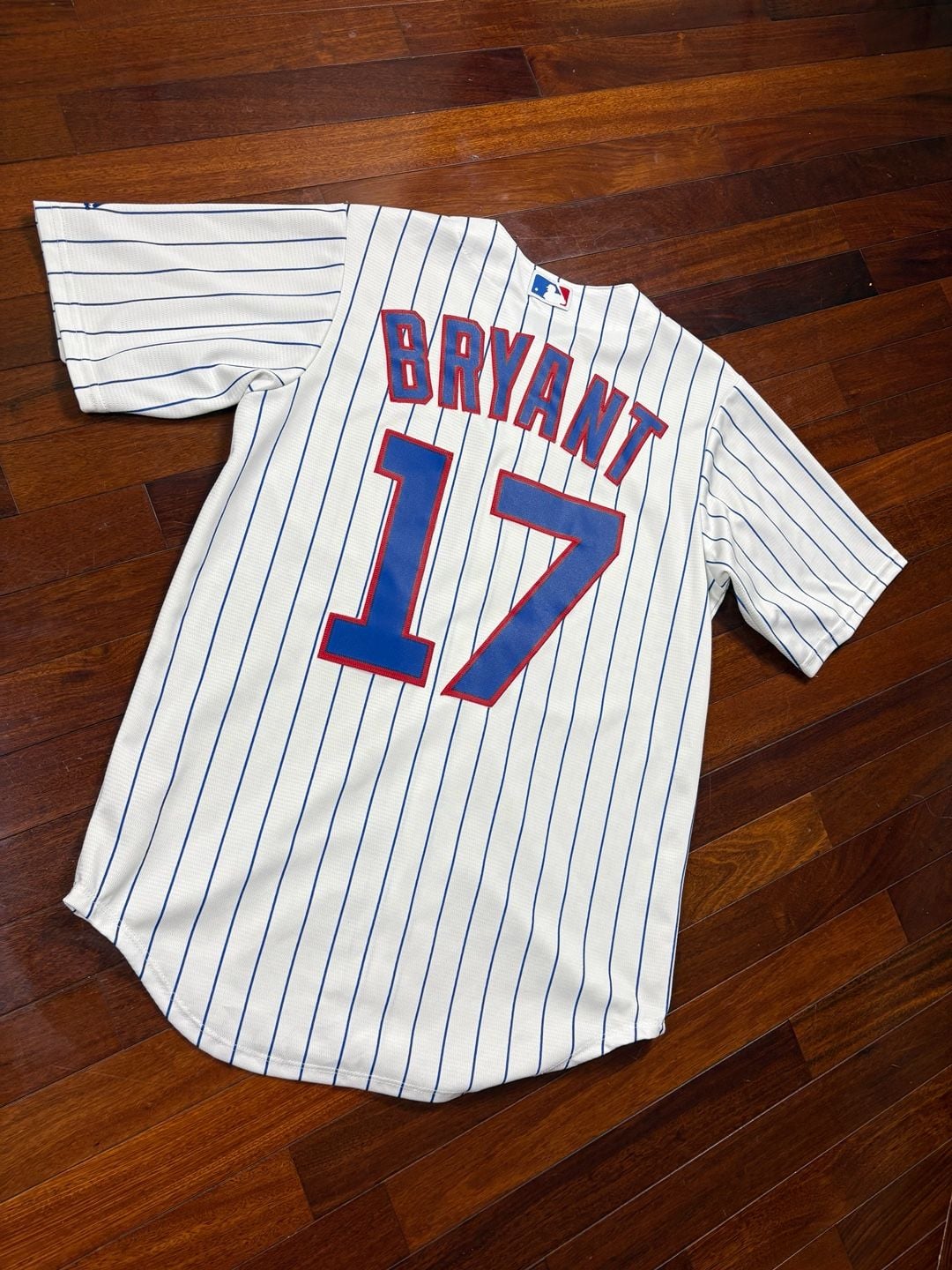 Majestic Chicago Cubs Kris Bryant #17 Pinstripe Jersey Men’s Small 2