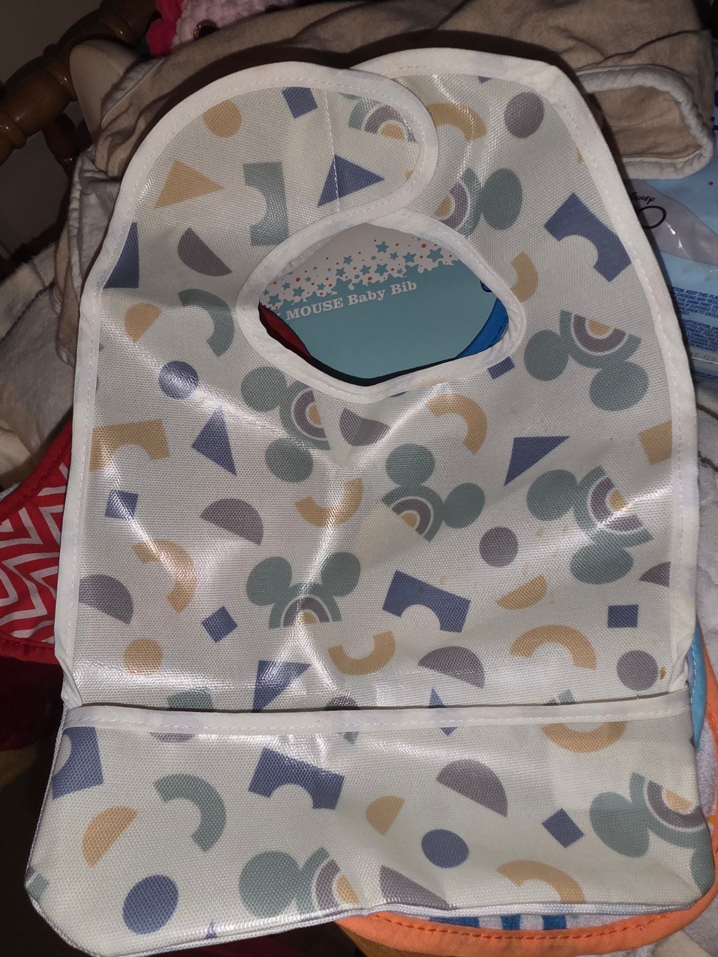 Baby bundle/Huggies Little Swimmers/bibs/slip sack/burp cloths 3