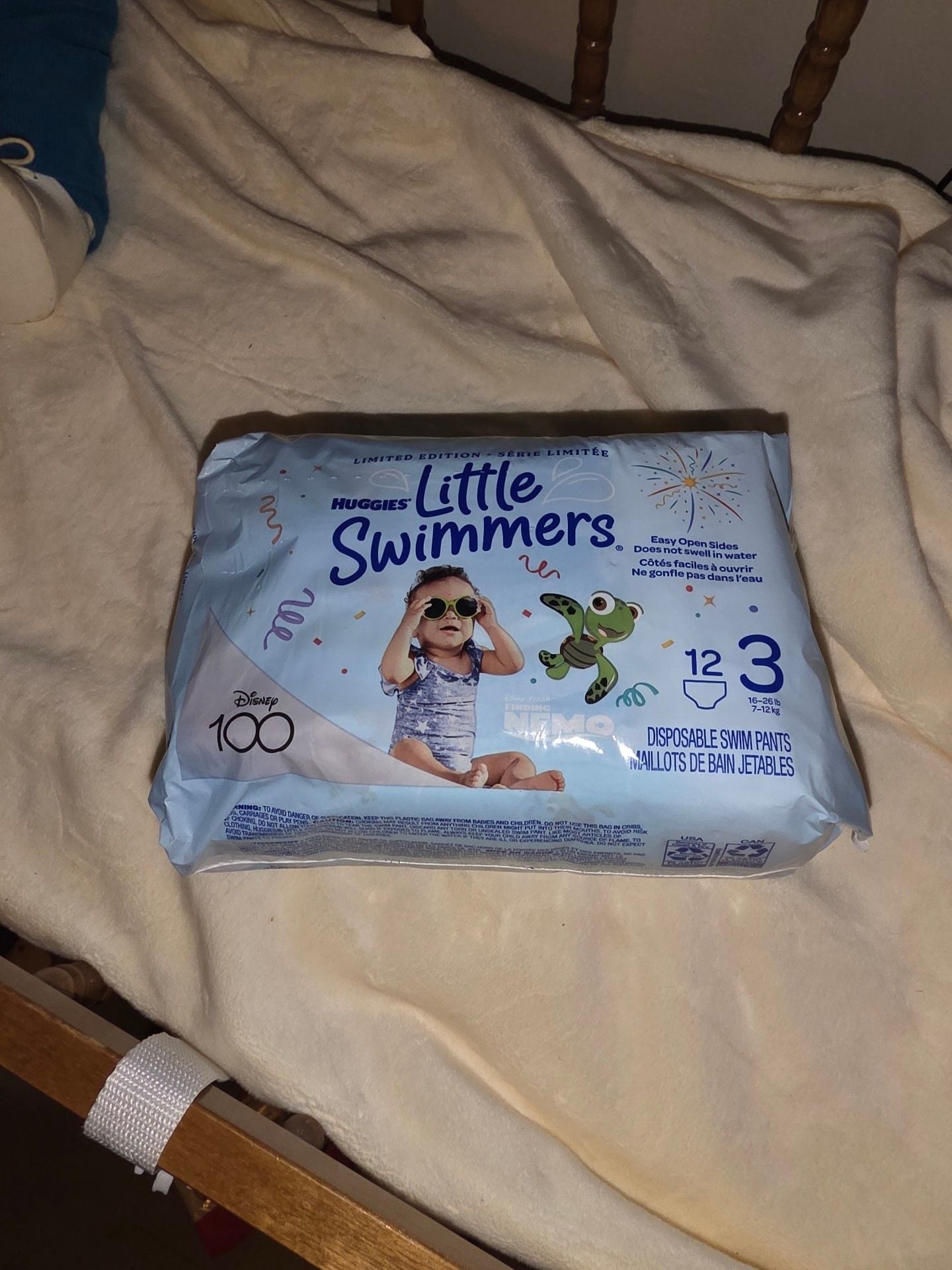 Baby bundle/Huggies Little Swimmers/bibs/slip sack/burp cloths 4
