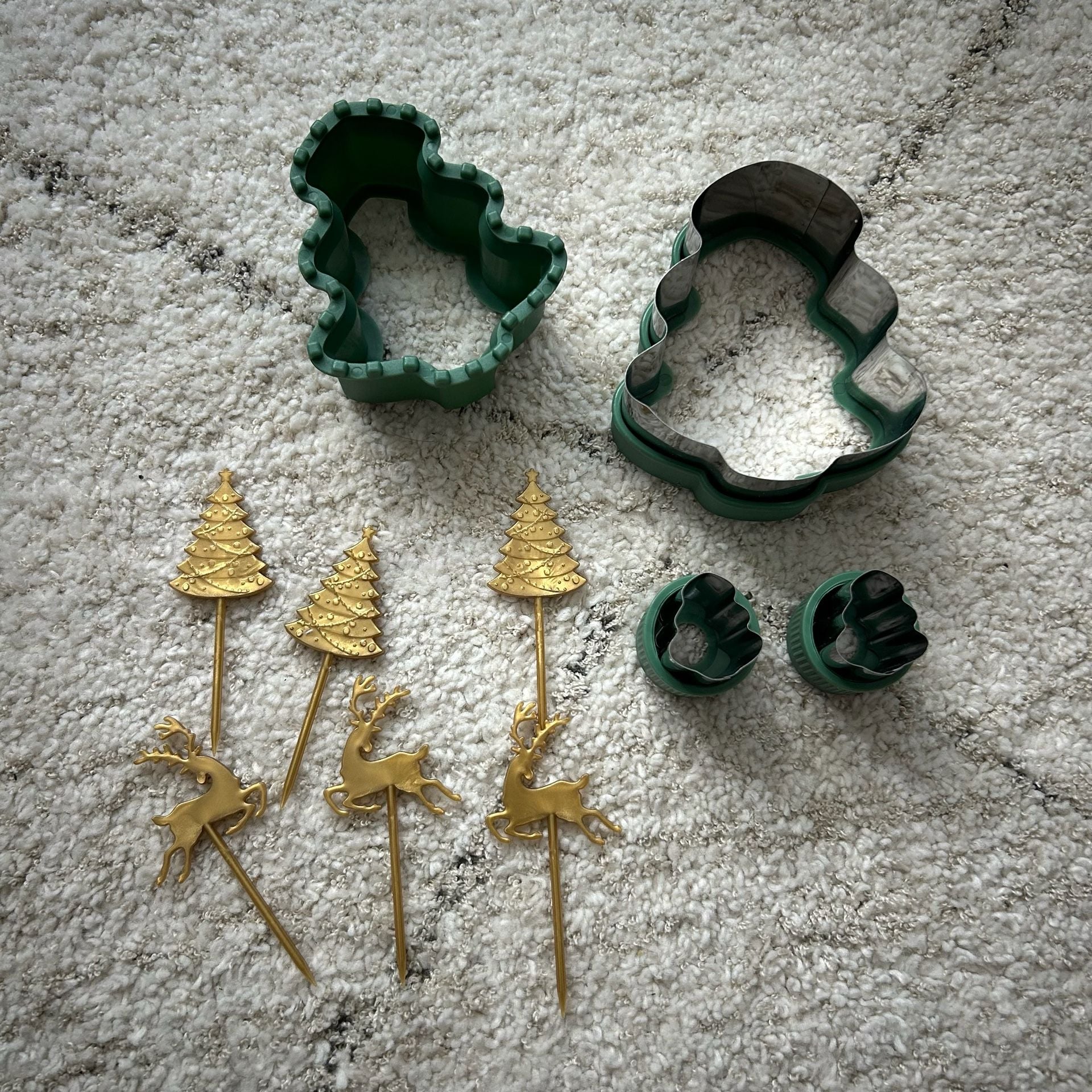 Christmas Tree Cookie Cutters And Picks Set 1