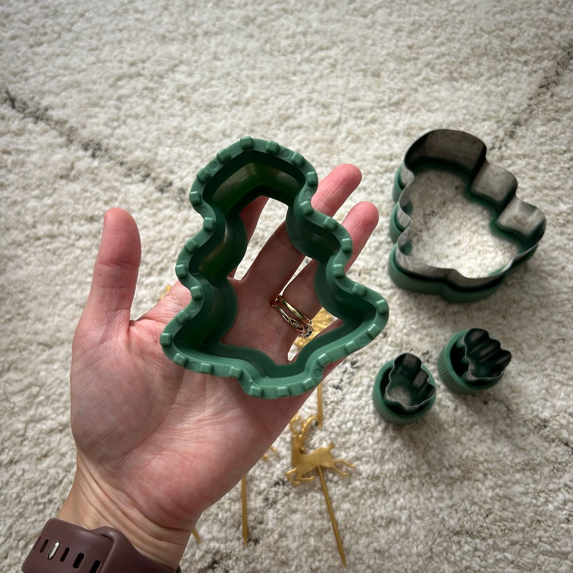 Christmas Tree Cookie Cutters And Picks Set 3